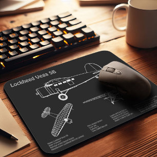 Lockheed Vega 5B - Flugzeugpläne PD Mousepad