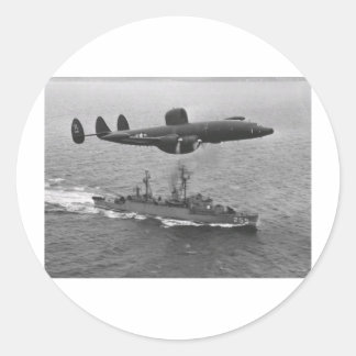 Lockheed WV-2 Super Constellation Runder Aufkleber