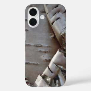 Lockige Birkenrinde Rustikal iPhone 16 Hülle