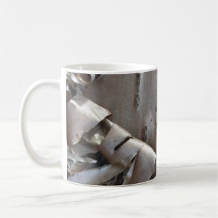 Lockige Birkenrinde Rustikal Kaffeetasse
