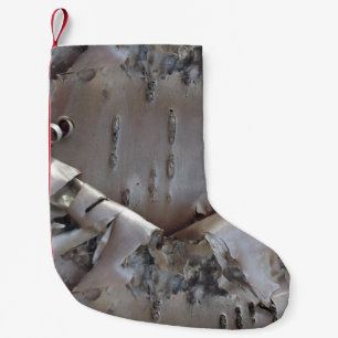 Lockige Birkenrinde Rustikal Kleiner Weihnachtsstrumpf