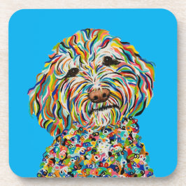 LOCKIGE LABRADOODLE-UNTERSETZER GETRÄNKEUNTERSETZER
