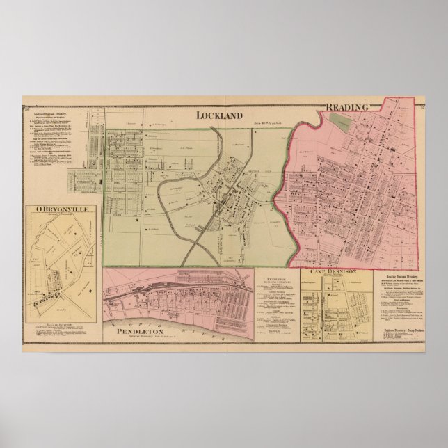 Lockland, Reading, Ohio Poster (Vorne)