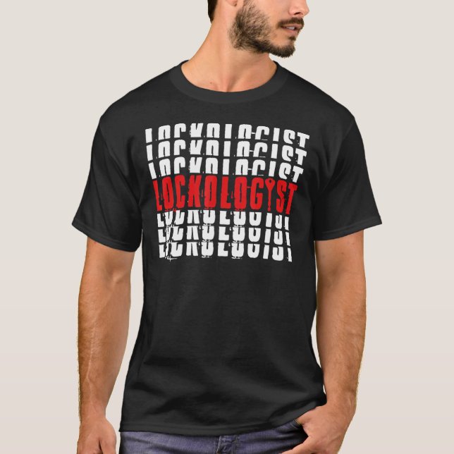 Lockologin Locksmith Profession Lock Lock T-Shirt (Vorderseite)