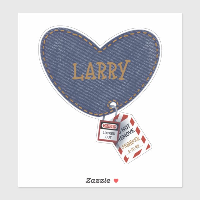 Lockout Tagout Liebe Herz für Elektriker Aufkleber (Blatt)