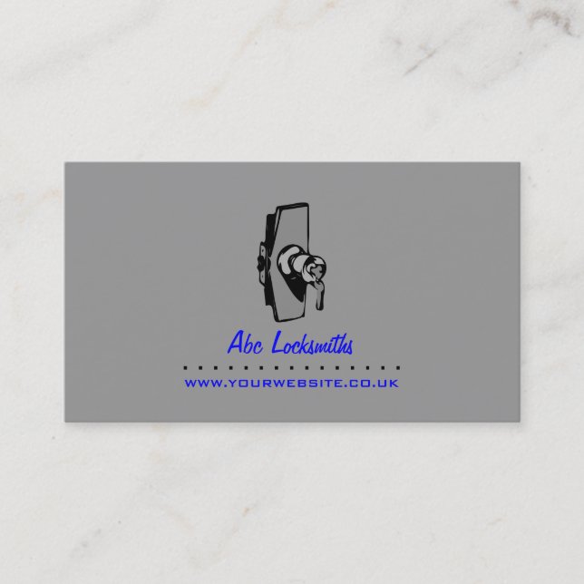 Locksmith Business Card v2 Visitenkarte (Vorderseite)