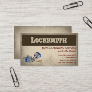 Locksmith Business Card Visitenkarte