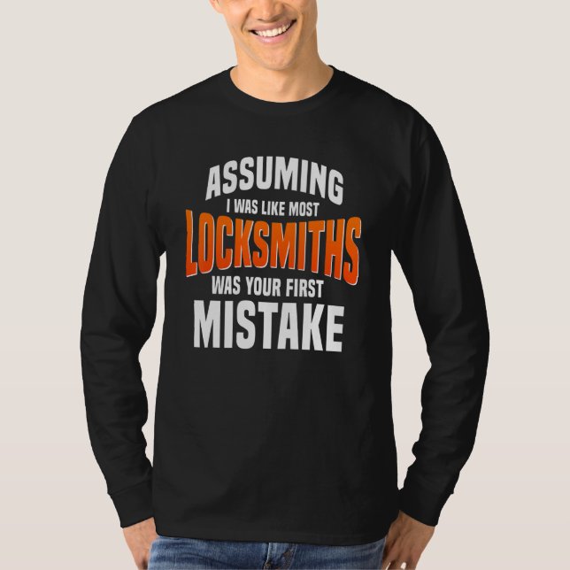 Locksmith Key Maker Locksmithing Lock Picker Techn T-Shirt (Vorderseite)