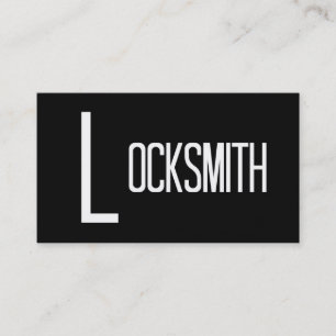 Locksmith Word Business Card Visitenkarte
