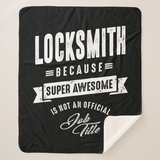 Locksmith Work Job Title Gift Sherpadecke (Vorderseite)