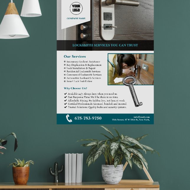 Locksmiths Services Custom Poster (Wohnzimmer 1)