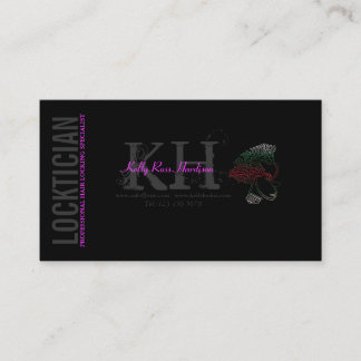 Locktician Haar, das Spezialisten-Visitenkarte Visitenkarte