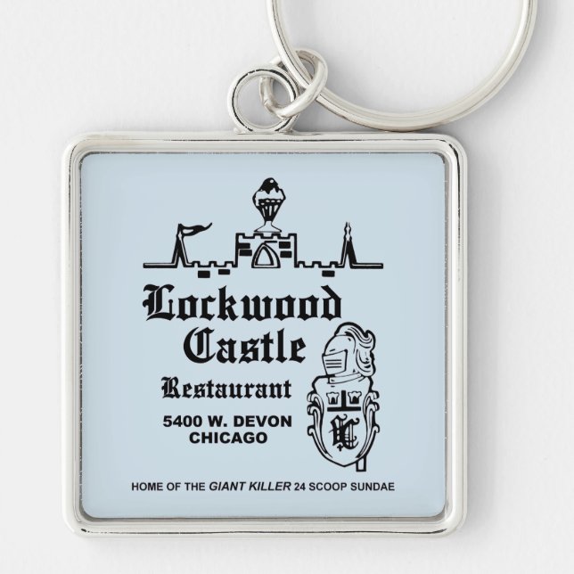 Lockwood Castle Restaurant, Chicago, IL Schlüsselanhänger (Vorne)