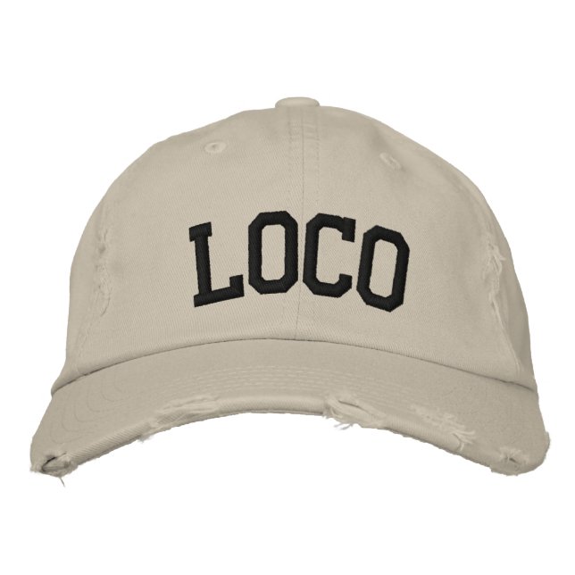 Loco bestickter Hut (Vorderseite)