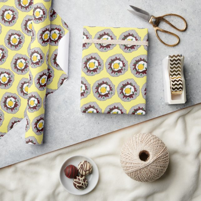 Loco Moco Hawaiian Cuisine Food Rice Hamburger Ei Geschenkpapier (Kunsthandwerk)