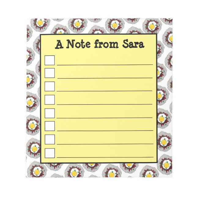 Loco Moco Hawaiian Cuisine Food Rice Hamburger Ei Notizblock (Vorderseite)