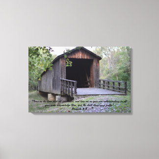 Locust Creek Covered Bridge Canvas Print Leinwanddruck