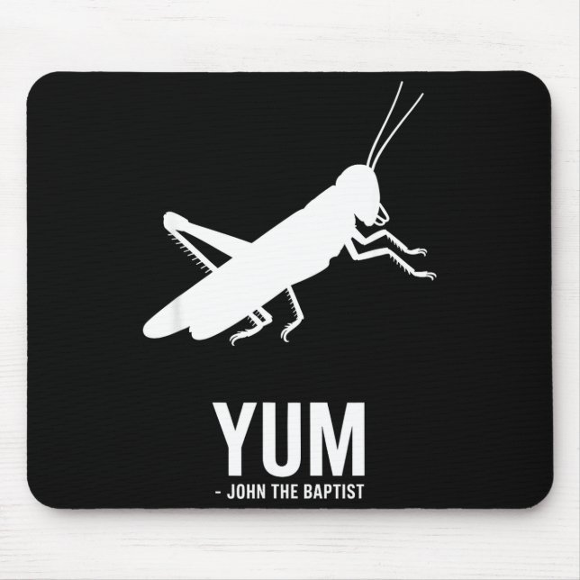 Locust John The Baptist Funny Christian New Testam Mousepad (Vorne)