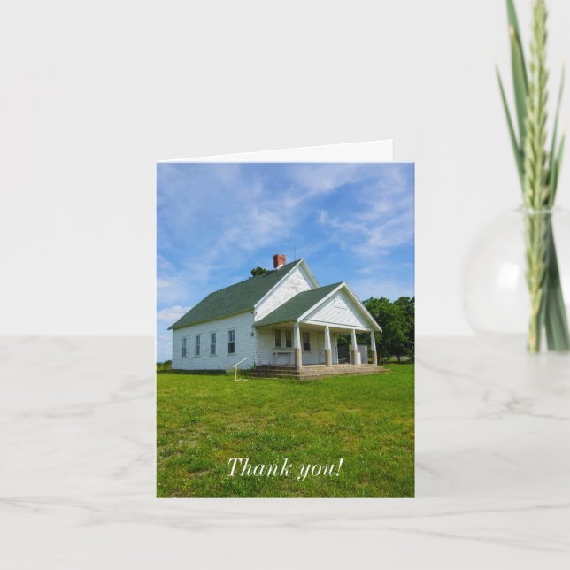 Locust Prairie School Danke Karte (Vorderseite)
