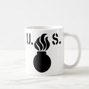 "Lodernde Bomben-" Logo-Kaffee-Tasse US Tasse