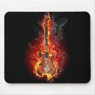Lodernde Felsengitarre Mousepad