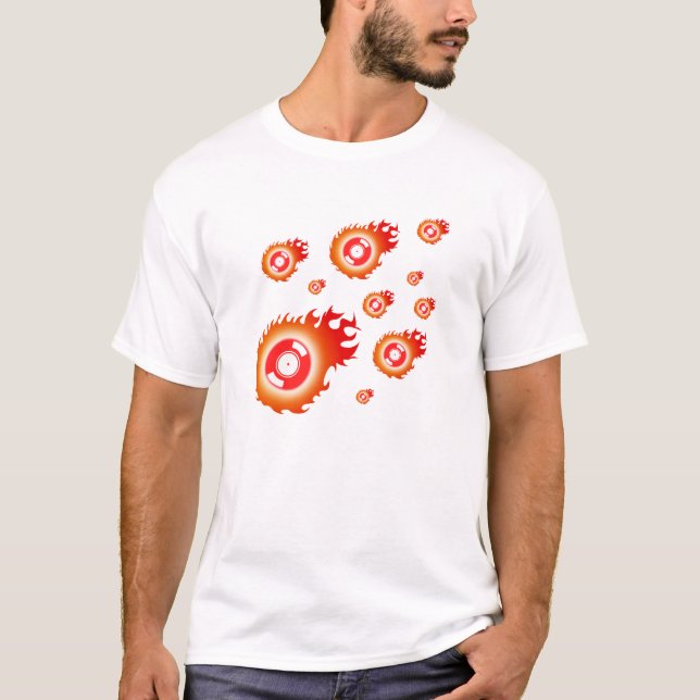 Lodernde Platten T-Shirt (Vorderseite)