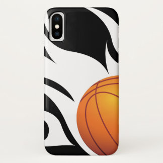 Lodernder Basketball Schwarzweiss Case-Mate iPhone Hülle