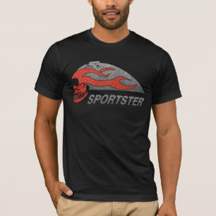 Lodernder Schädel-Behälter T-Shirt