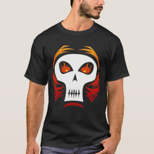 Lodernder Schädel-T - Shirt
