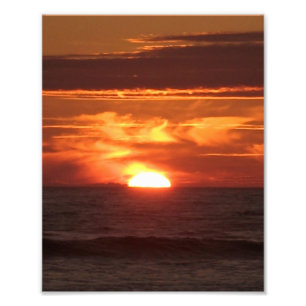 Lodernder Sonnenuntergang Fotodruck