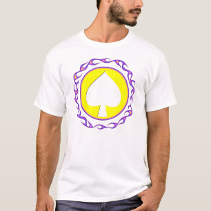Lodernder Spaten-Poker/Spieler-T - Shirt