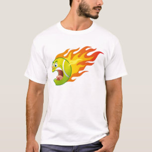 Lodernder Tennisball T-Shirt