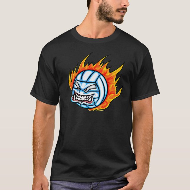 lodernder Volleyball T-Shirt (Vorderseite)