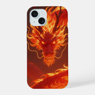 Loderndes Feuerdrache Mythischer Flammendrache F iPhone 15 Hülle