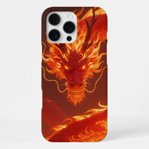 Loderndes Feuerdrache Mythischer Flammendrache F iPhone 16 Pro Max Hülle