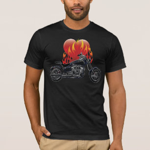 Loderndes Liebe-Radfahrer-Shirt T-Shirt