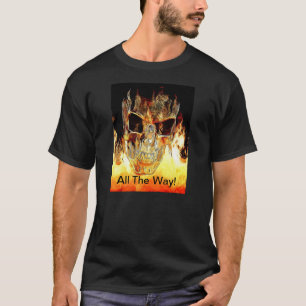 Loderndes Schädel-T-Shirt T-Shirt