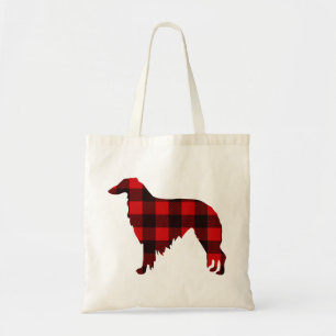 Lodge Borzoi Buffalo Plaid Tragetasche