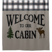"Lodge/Cabin" SHOWER CURTAIN