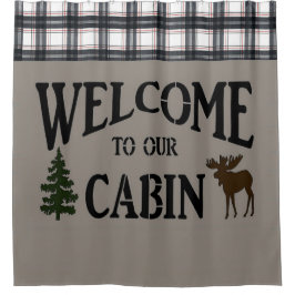 "Lodge/Cabin" SHOWER CURTAIN Duschvorhang