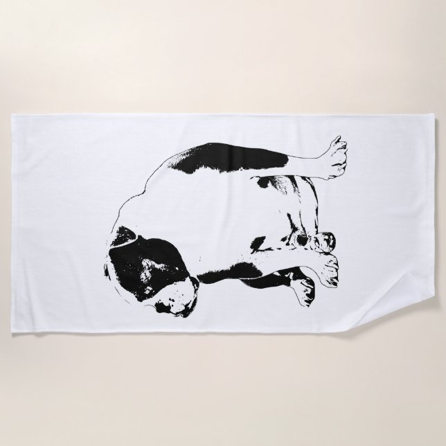 Lodge Pool, klare Linien Strandtuch (Vorderseite)