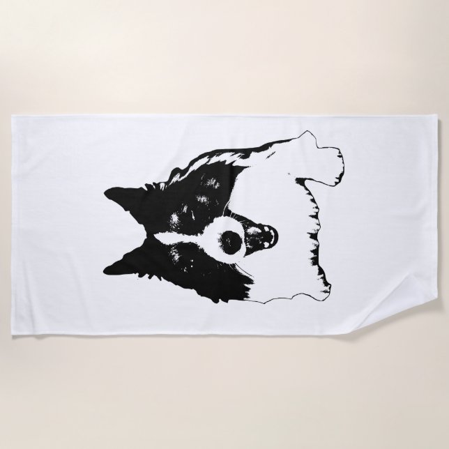 Lodge Pool, klare Linien Strandtuch (Vorderseite)