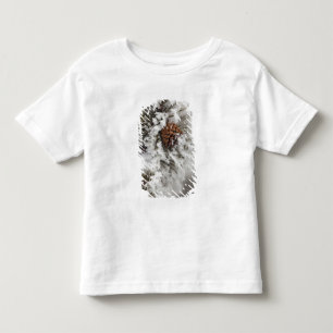 Lodgepole Kiefernkegel im Winter in Yellowstone Kleinkind T-shirt