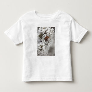 Lodgepole Pine Kegel im Winter in Yellowstone Kleinkind T-shirt
