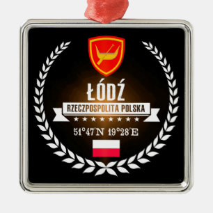 Łódź Silbernes Ornament