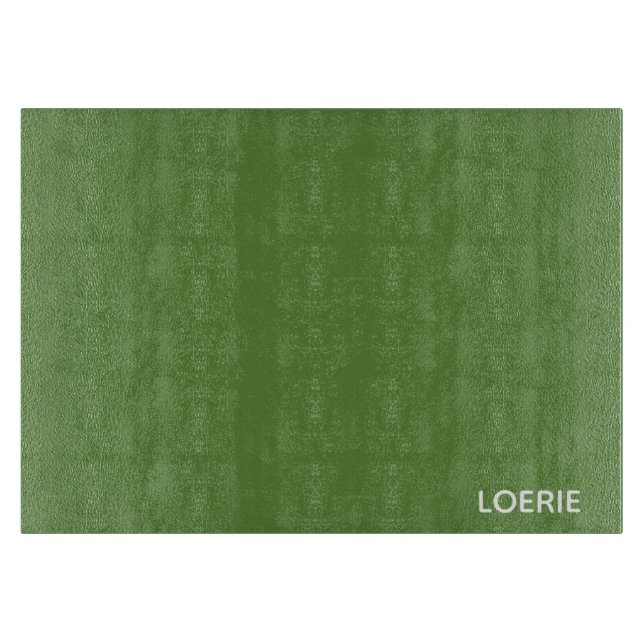 Loerie-Grün-Farbname Schneidebrett (Vorderseite)