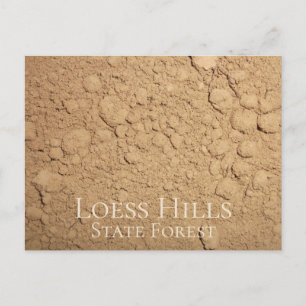 Loess Dirt, Loess Hills Staat Forest, Iowa Postkarte