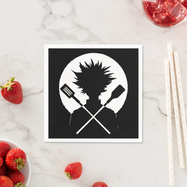 Löffel Lustiges Kochen Wilder Koch Serviette (Beispiel)