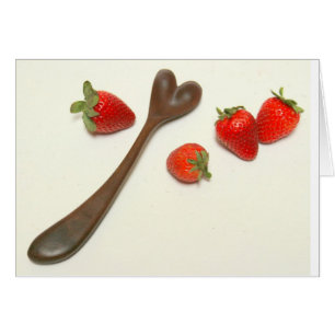 Löffel und Erdbeeren