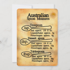 Löffelmaße Umrechnung Australien Flachkarte